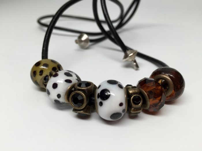 Leather Hair Tie Dalmatian - Image 6