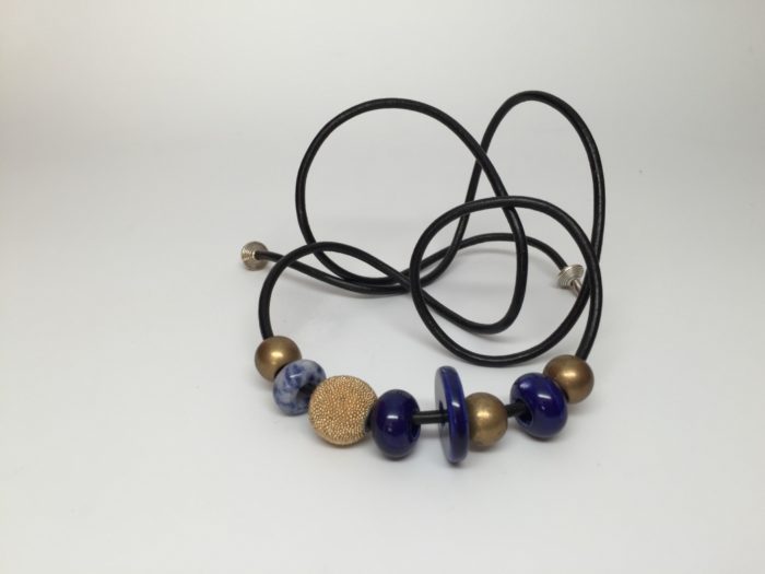 Leather Hair Tie - Handmade - Let's Celebrate - Image 5