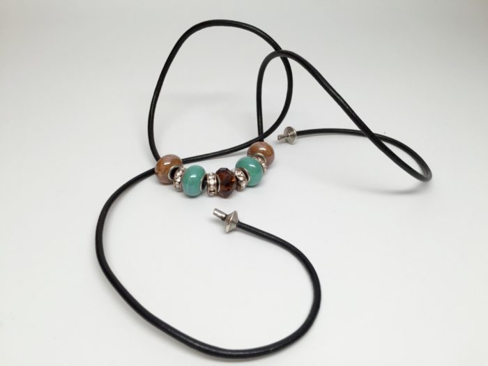 Leather Hair Tie - Handmade - Fabulous Jewels - Image 2