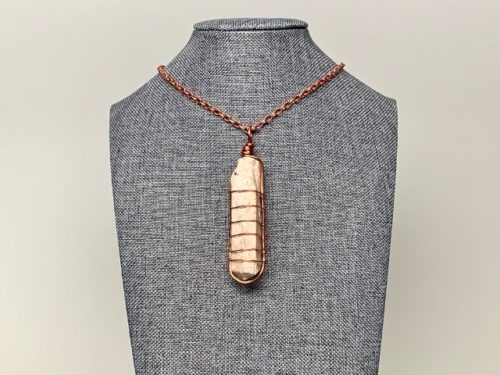 wire wrapped jewelry necklace