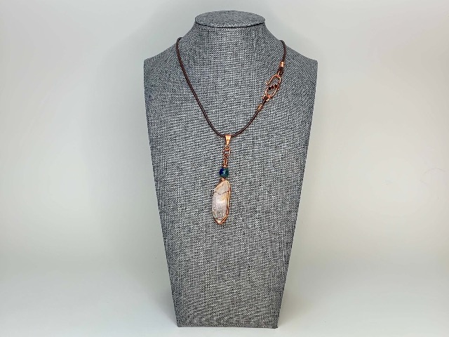 Quartz crystal necklace jewelry