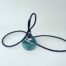 Green Aventurine and Amethyst crystal hair tie that can worn as jewelry