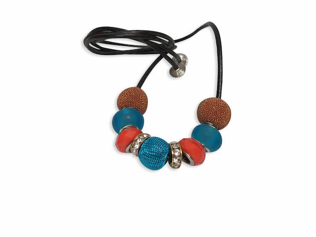 Rustic Leather Handmade hair jewelry for women
